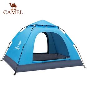 骆驼 CAMEL户外双人帐篷 郊游防晒2人野营加厚自动免搭速开帐篷A9SPQC008-1 天蓝