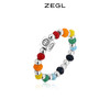 ZEGL彩虹串珠手链戒指女夏日多巴胺穿搭笑脸彩色小众设计闺蜜手饰 商品缩略图0