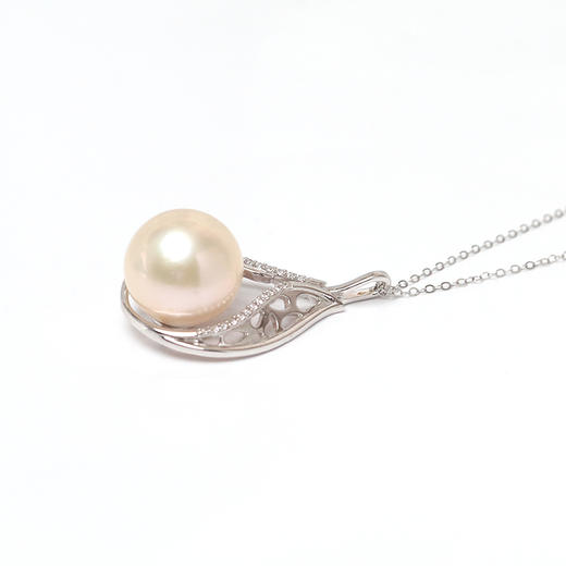 美裕 【凤翎】银925淡水珍珠吊坠链13-14mm彩105322 商品图3