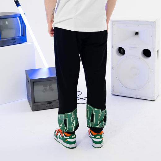 MISHKA大眼球潮牌2022春夏新品 男士拼接印花运动裤休闲裤长裤M21100850M 商品图2