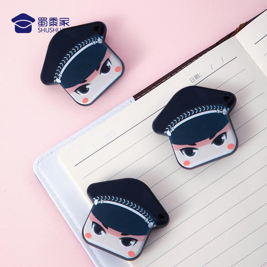 【卡通头像快递刀】小巧易携带锋利高碳钢刀片卡通男头像迷你美工刀 商品图1