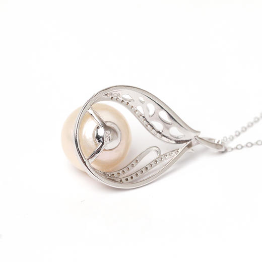 美裕 【凤翎】银925淡水珍珠吊坠链13-14mm彩105322 商品图5