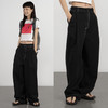 CryingCenter黑色经典撞色线宽松牛仔裤长裤 商品缩略图1