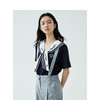 TeenieWeenie小熊2022新款女海军风宽松可爱短袖T恤TTRA222409P 商品缩略图3
