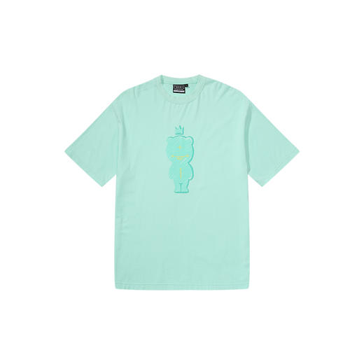 MISHKA大眼球潮牌2022春夏新品 城市系列印花宽松圆领短袖T恤M21100081M 商品图5