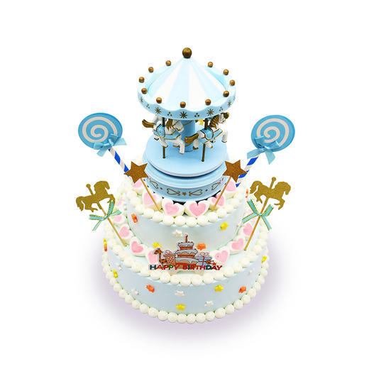 【音乐木马】双层鲜果奶油蛋糕 商品图2