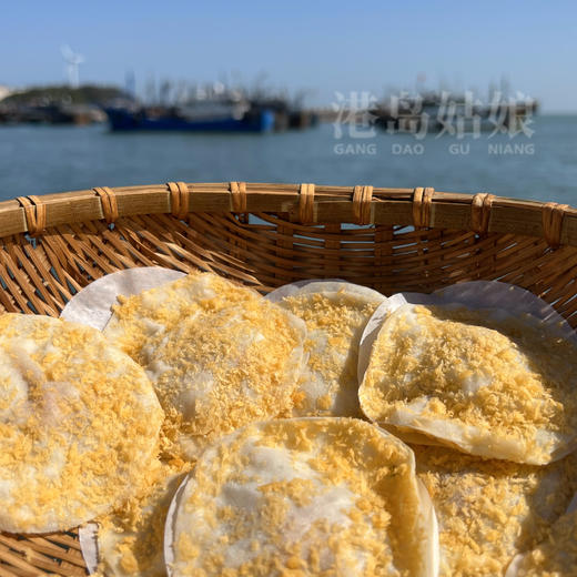 港岛姑娘 手工墨鱼扇贝饼新鲜海鲜小吃油炸茶点 10个装 商品图1