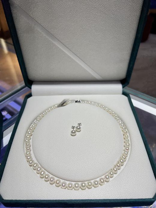 珍珠项链.耳环套装 商品图2