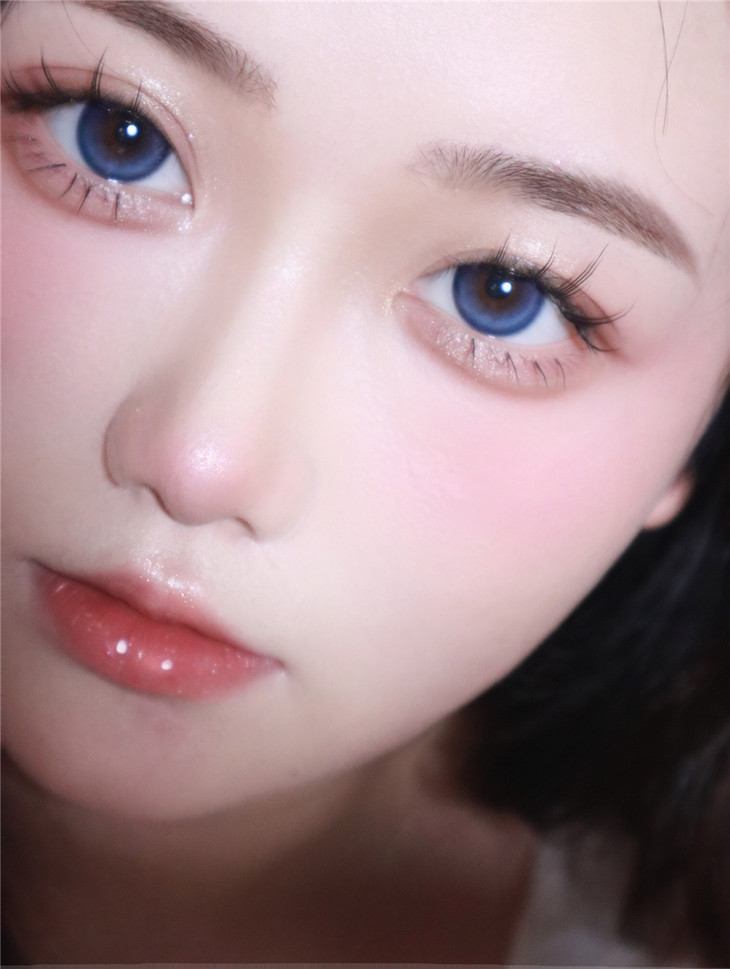 SERLTYCA年抛隐形眼镜 K6冰摇蓝可乐14.5mm 1副/2片-VVCON美瞳网17