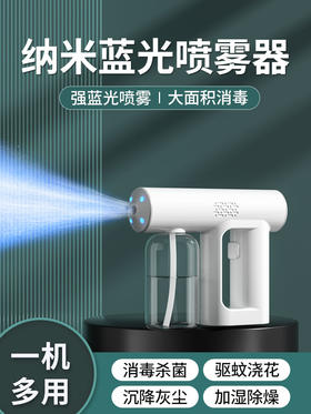 【10万家庭爱物】蓝光雾化消毒枪，纳米级微粒，一键消毒，防疫防菌防异味