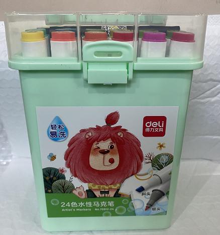 缤彩软头马克笔 水溶性旋彩棒 可洗软头水彩笔 曲线线型笔 商品图2