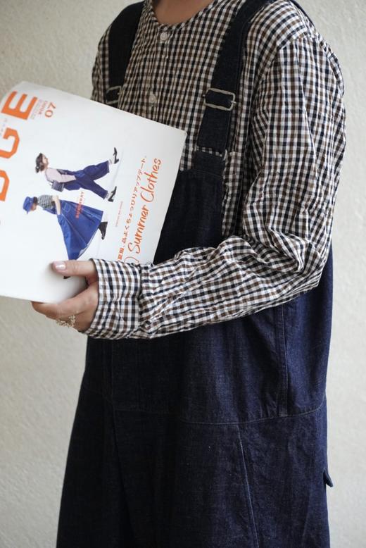 ORDINARY FITS 蓝色/蓝黑深色牛仔背带休闲裤 商品图5