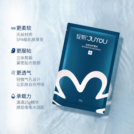 绽妍皮肤修护敷料6片 蓝绽妍敏敢肌晒后术后修护玻尿酸补水保湿 心选到家 商品图1