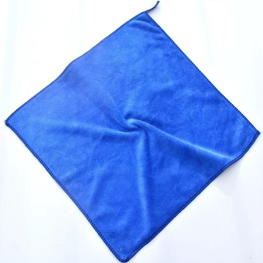 保洁毛巾家务清洁30×30cm方巾厨房家政抹布洗车毛巾擦玻璃加厚吸水超细纤维方巾不掉毛无痕抹布1条 商品图6