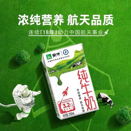 蒙牛纯牛奶250ml*24盒 商品图2