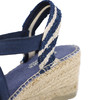 西班牙原产手工制作时尚轻便超舒适女款草编鞋 302LP-深蓝色米色条纹 商品缩略图7