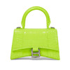 BALENCIAGA 巴黎世家 女士 Hourglass系列 沙漏包半亮鳄鱼压纹小牛皮手提包 绿色 592833 2UDHY 7206 商品缩略图0