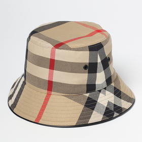 BURBERRY 巴宝莉 女士经典大格子格纹棉质渔夫帽 8050065 A7026