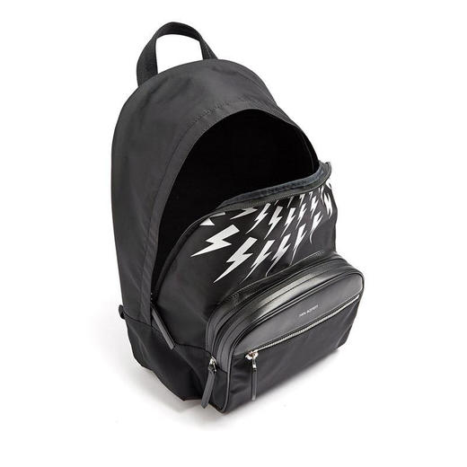 NEIL BARRETT 尼奥.贝奈特 男士闪电印花双肩包 黑色 BB0201 H9101 524 商品图1