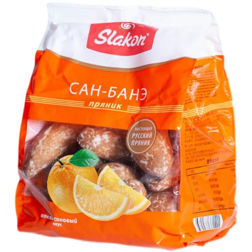 【中欧班列精选】俄罗斯进口斯拉贡新款巧克力味麦香味香蕉味光头饼零食450g/袋 商品图13