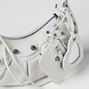 BALENCIAGA 巴黎世家 女士 LE CAGOLE系列 小牛皮鳄鱼纹斜挎单肩包 白色 671309 23EBY 9016 商品缩略图2