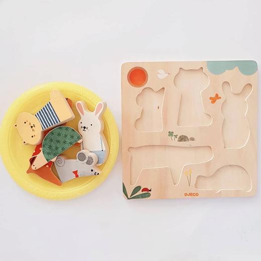 DJECO低龄大块木质拼图(TG-YY) 商品图3
