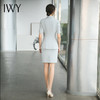 IWY/浅蓝色西装外套女夏季空姐职业套装女短袖气质前台接待工作服 CS1540 商品缩略图3