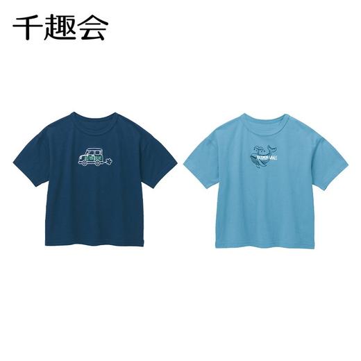 【短袖T恤】千趣会童装夏款男童打底衫休闲洋气时尚印花轻薄柔软棉质短袖 商品图2