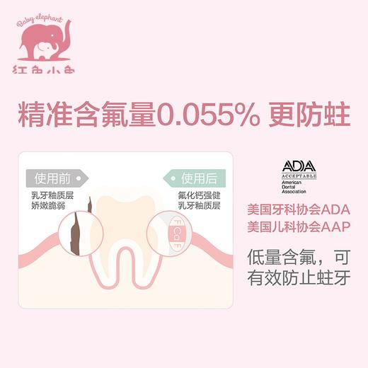 红色小象 儿童牙膏宝宝防蛀木糖醇牙膏170g 商品图2