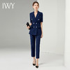 IWY/正装藏青色西装套装女职业装短袖商务气质时尚面试上班工作服CP13215 商品缩略图2