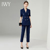 IWY/正装藏青色西装套装女职业装短袖商务气质时尚面试上班工作服CP13215 商品缩略图1