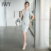 IWY/浅蓝色西装外套女夏季空姐职业套装女短袖气质前台接待工作服 CS1540 商品缩略图1