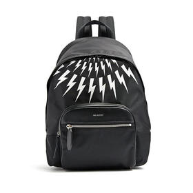 NEIL BARRETT 尼奥.贝奈特 男士闪电印花双肩包 黑色 BB0201 H9101 524