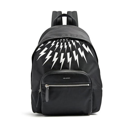 NEIL BARRETT 尼奥.贝奈特 男士闪电印花双肩包 黑色 BB0201 H9101 524 商品图0