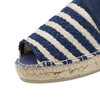西班牙原产手工制作时尚轻便超舒适女款草编鞋 302LP-深蓝色米色条纹 商品缩略图6