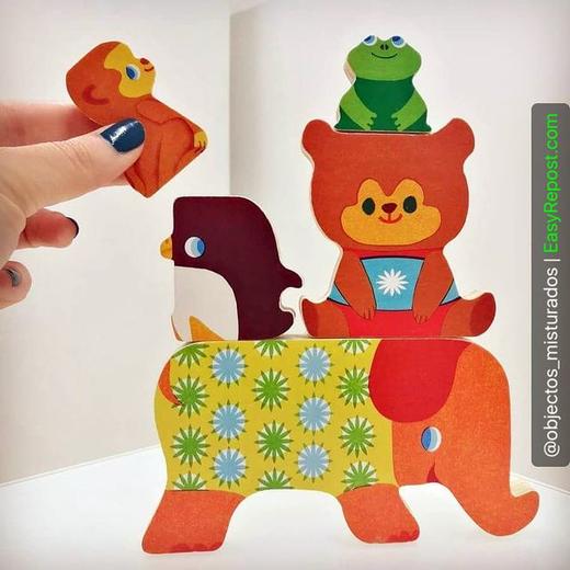 DJECO低龄大块木质拼图(TG-YY) 商品图5