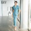 IWY/洋气职业套装女蓝绿色夏季短袖高级感工装时尚气质西装工作服 CP1539 商品缩略图4