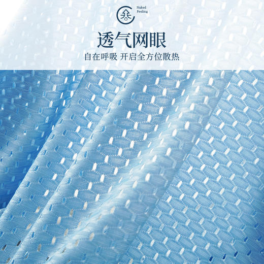 【网眼透气】蕉蒋冰丝凉爽透气孔男士内裤 冰丝清凉 轻薄透气 柔软细腻质地年超薄无痕透气男平角内裤夏 商品图3