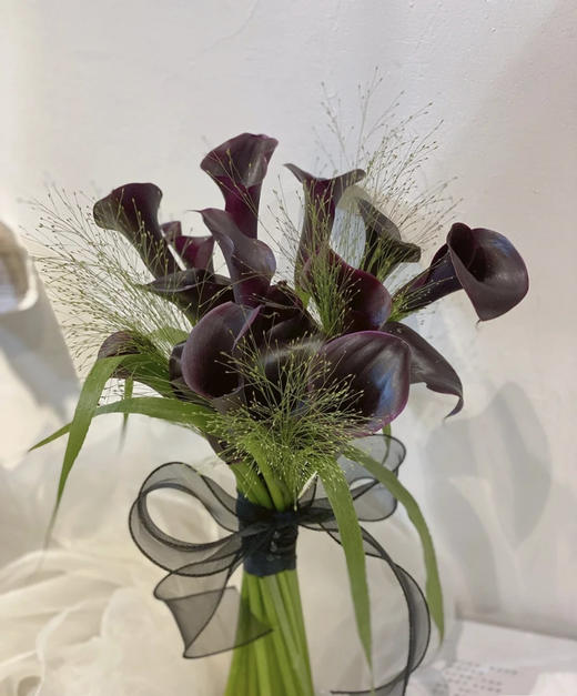 【马蹄莲】国产 （黑洞）黑紫色  5枝/扎 商品图5