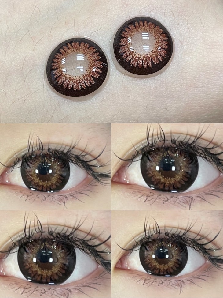 Hushlens年抛隐形眼镜 枫糖玫瑰14.5mm 1副/2片-VVCON美瞳网8