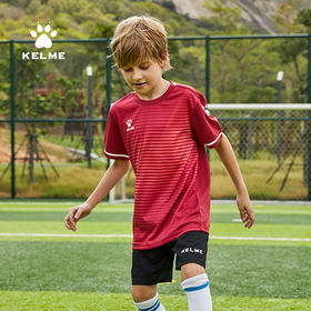 卡尔美官方男儿童足球服套装球衣短袖训练服可定制比赛队服