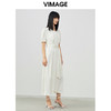 VIMAGE/纬漫纪夏季新款束腰法式高腰连衣裙V1707364 商品缩略图2
