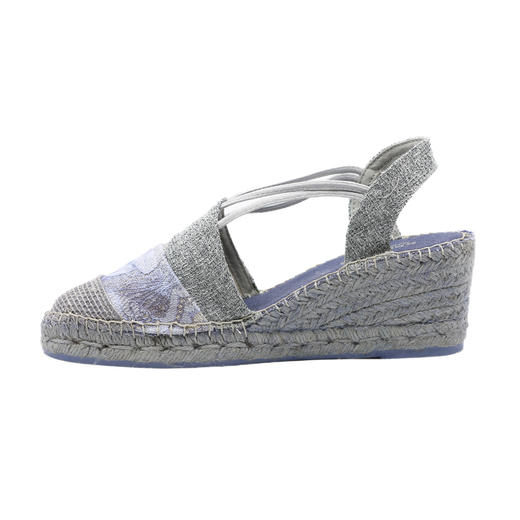 西班牙原产手工制作时尚轻便超舒适女款草编鞋 503PW-蓝丁香色 商品图1