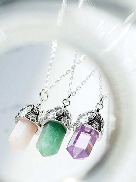 星座诞生石守护石灵摆项链 商品图2