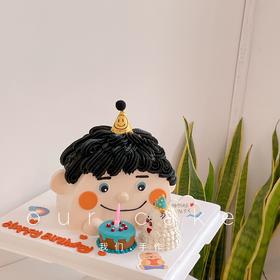 娃娃头立体蛋糕-低糖处理无添加