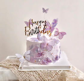 【蝴蝶之魅】鲜果奶油蛋糕