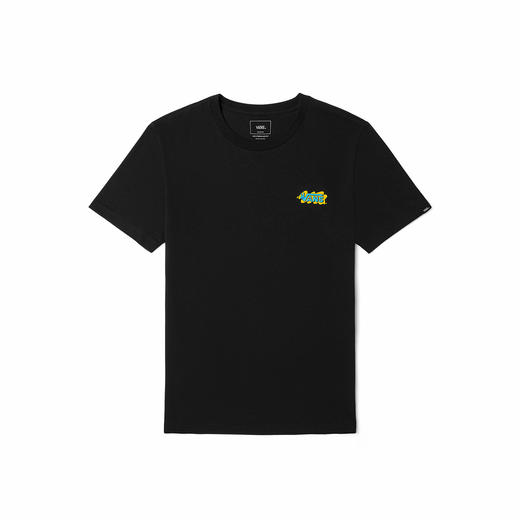 VANS趣味印花情侣短袖T恤艺术家联名	VN0A7TQJBLK 商品图1