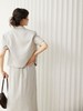 HeyDress醋酸西装外套女法式休闲短袖上衣气质垫肩职业西服 商品缩略图3