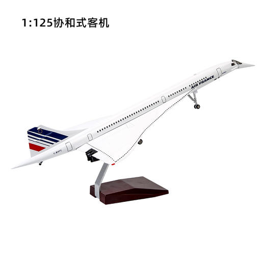 特尔博1:125协和式飞机模型法航协和号客机模型仿真成品摆件 商品图1