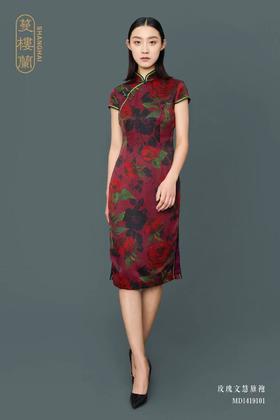 蔓楼兰/LOMELL 玫瑰文慧旗袍
